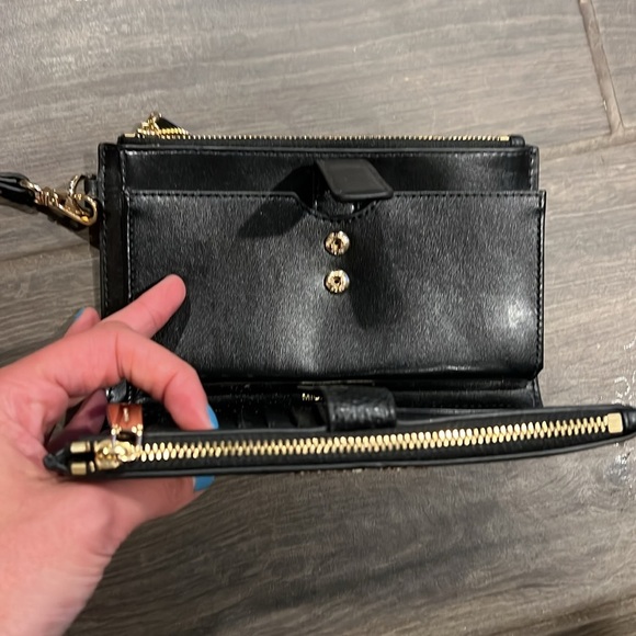 Michael Kors Black Textured Wristlet - Picture 5 of 5